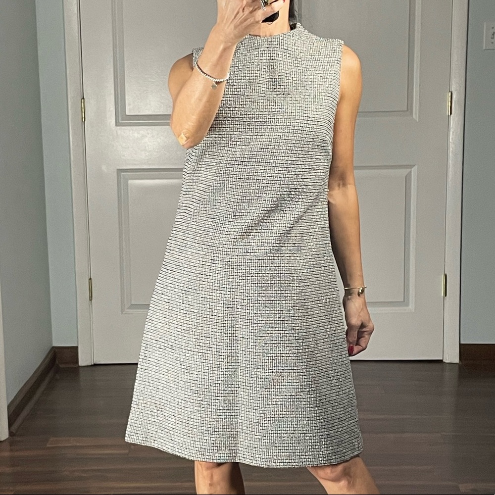 Alice+Olivia Employed Tweed High Neck Dress size 8 - Picture 3 of 13